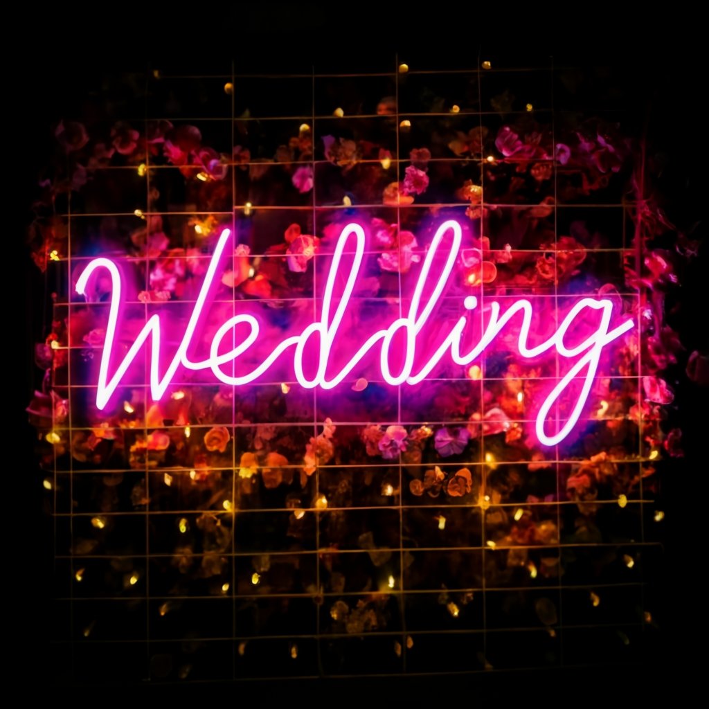 Stunning Wedding Neon Sign: Transform Your Venue with Hanging Neon Sign Decor - NeonTitle