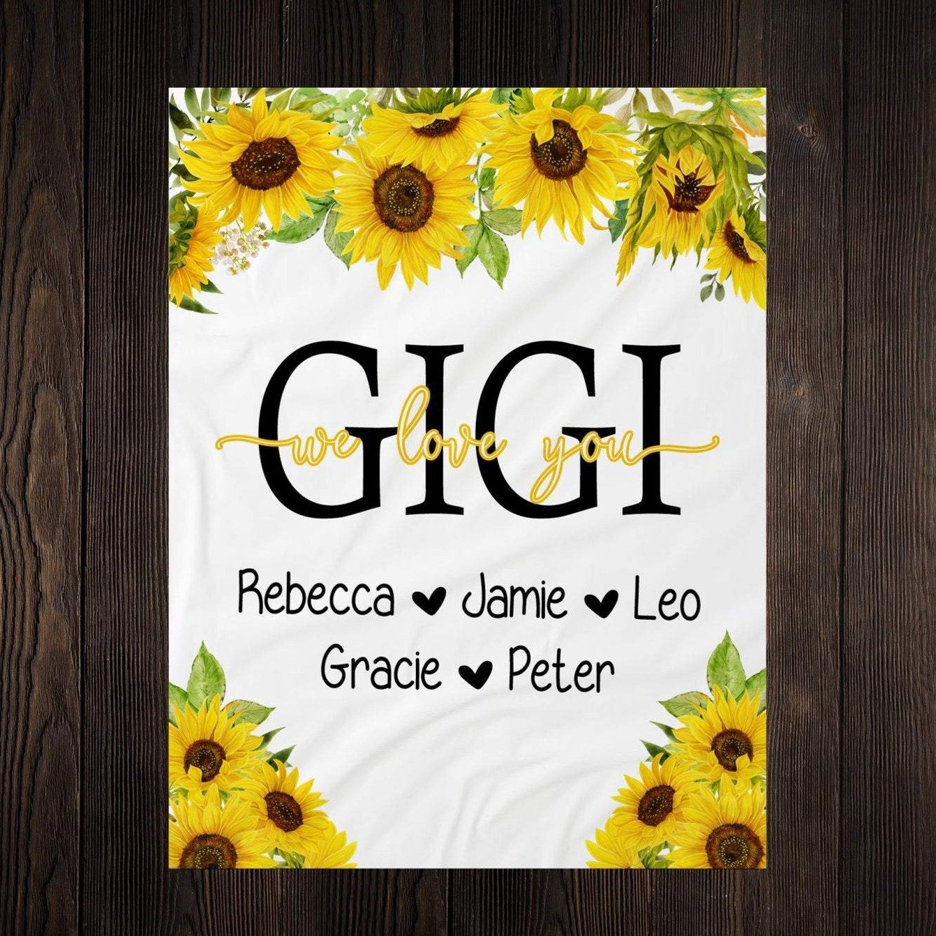 Personalized Flora Mom/Nana/Auntie We Love You Blanket|11042210