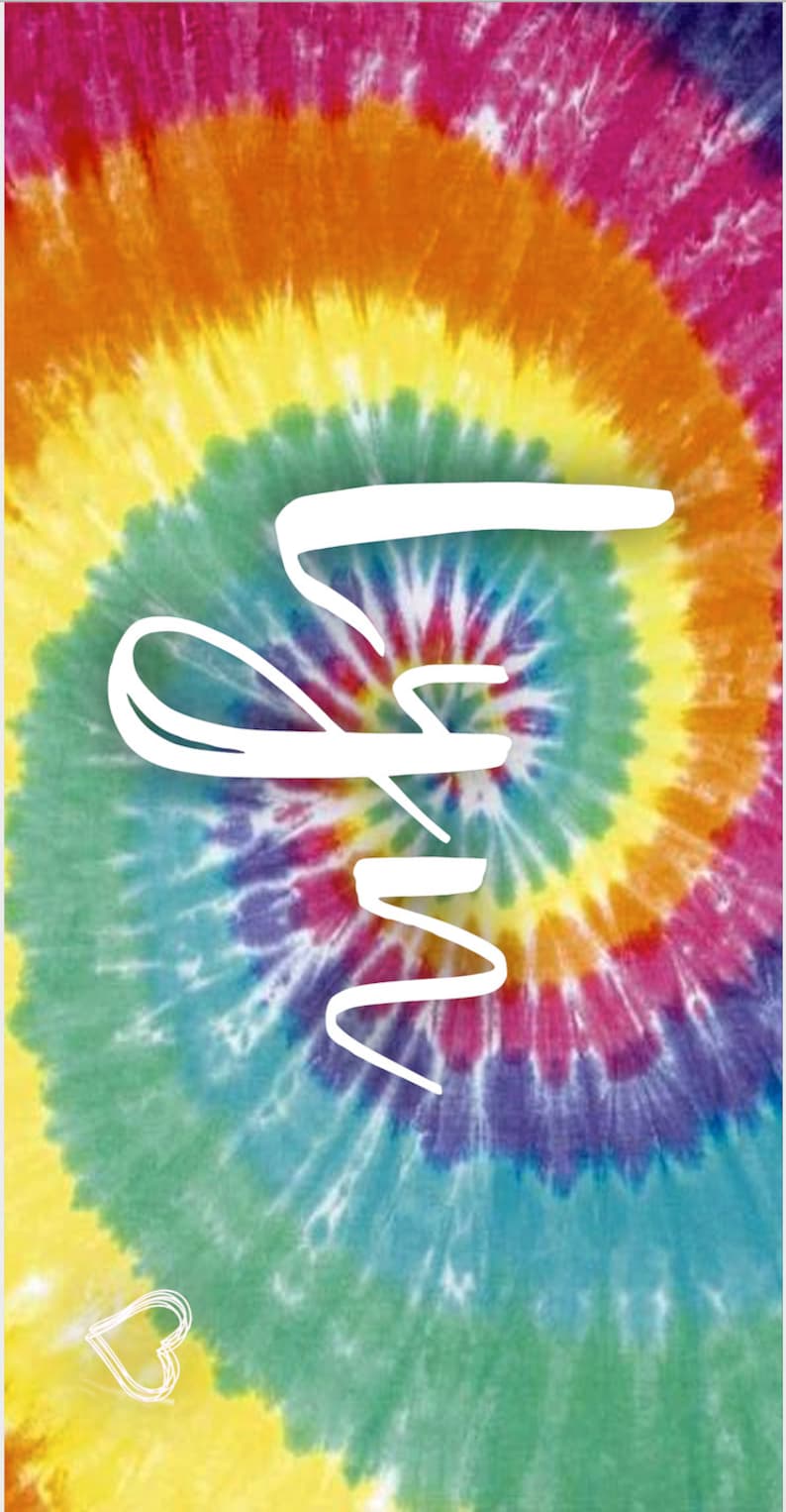 Personalized Beach Towels Tie Dye Rainbow