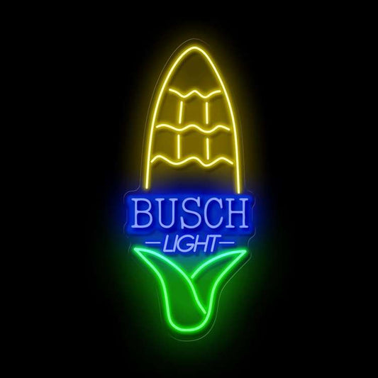 Get the Best Busch Light Corn Neon Sign for Your Bar - Beer Neon Signs Available - NeonTitle