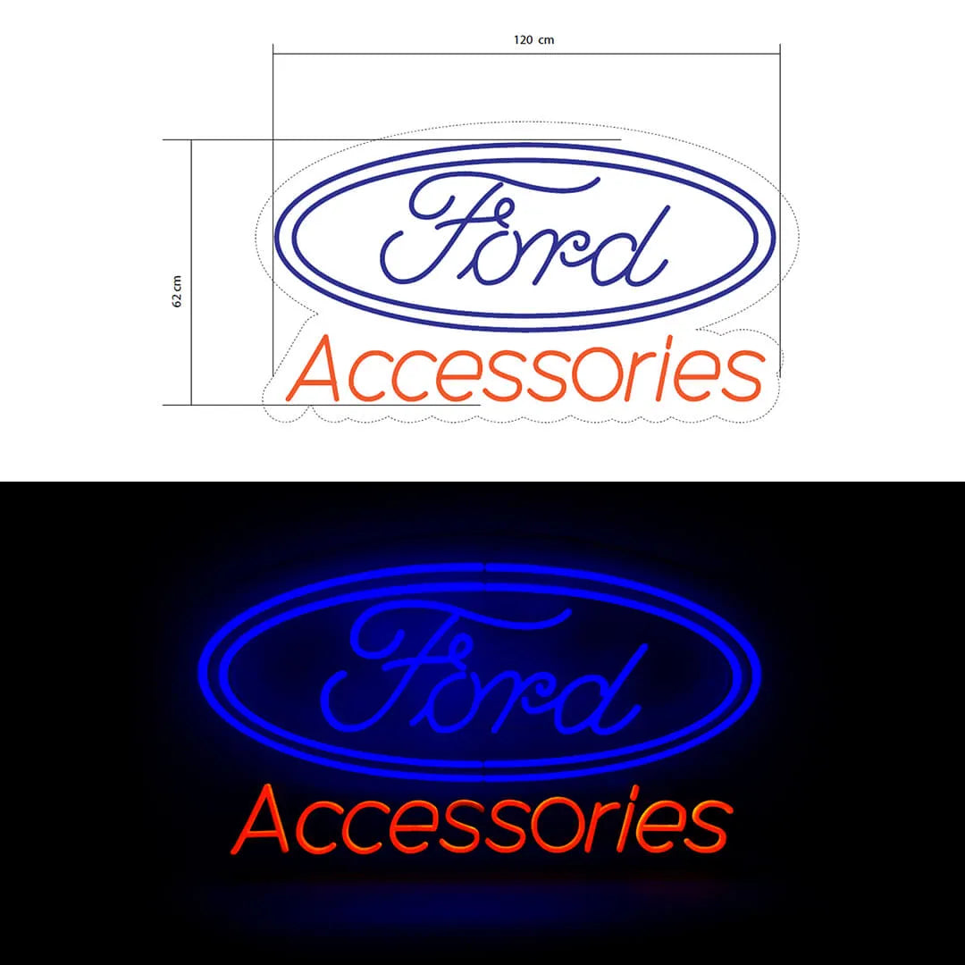 Authentic Ford Neon Sign - Illuminate Your Space with the Iconic Brand - NeonTitle