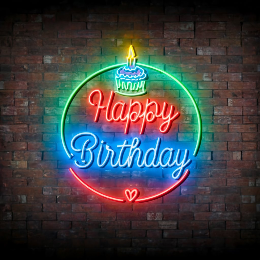 Premium Neon Birthday Sign for Unforgettable Party & Holiday Celebrations - NeonTitle
