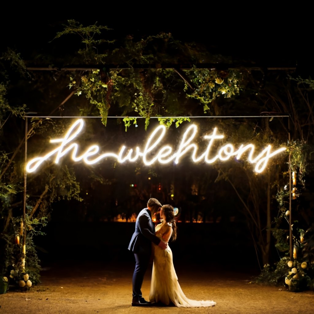 Professional Wedding Neon Sign for Elegant Reception Decor | Customizable Designs - NeonTitle