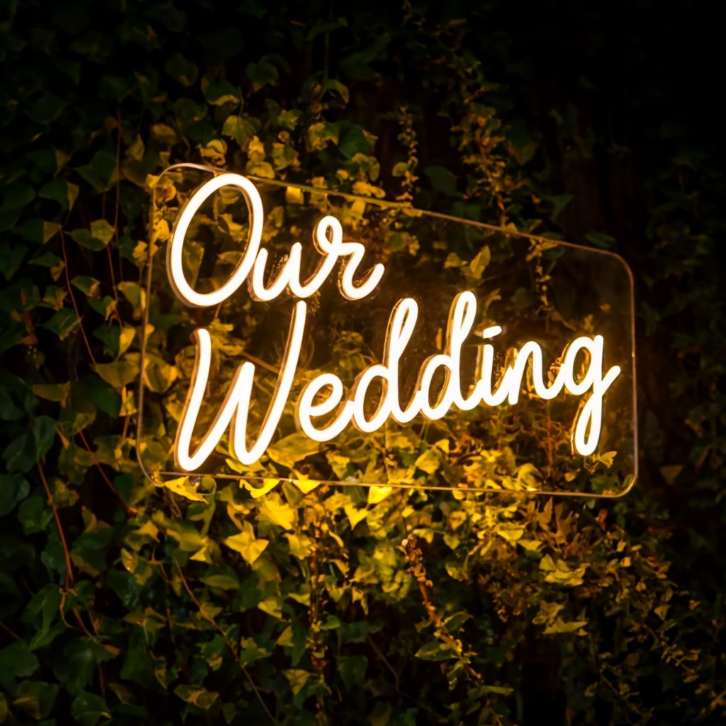 Luxury Wedding Neon Sign - Perfectly Illuminate Your Special Day & Create Unforgettable Memories | Buy Now and Celebrate with Our Wedding Neon Sign - NeonTitle