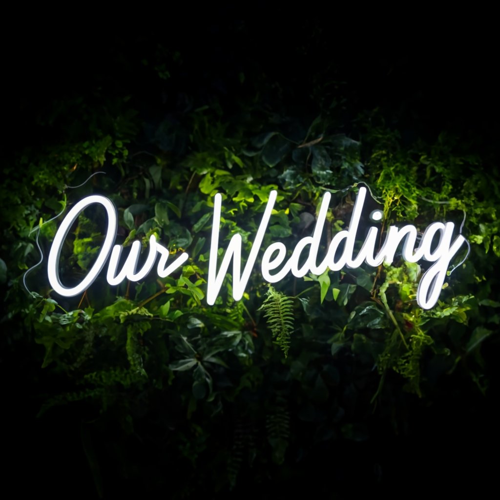 Luxury Wedding Neon Sign - Perfectly Illuminate Your Special Day & Create Unforgettable Memories | Buy Now and Celebrate with Our Wedding Neon Sign II - NeonTitle