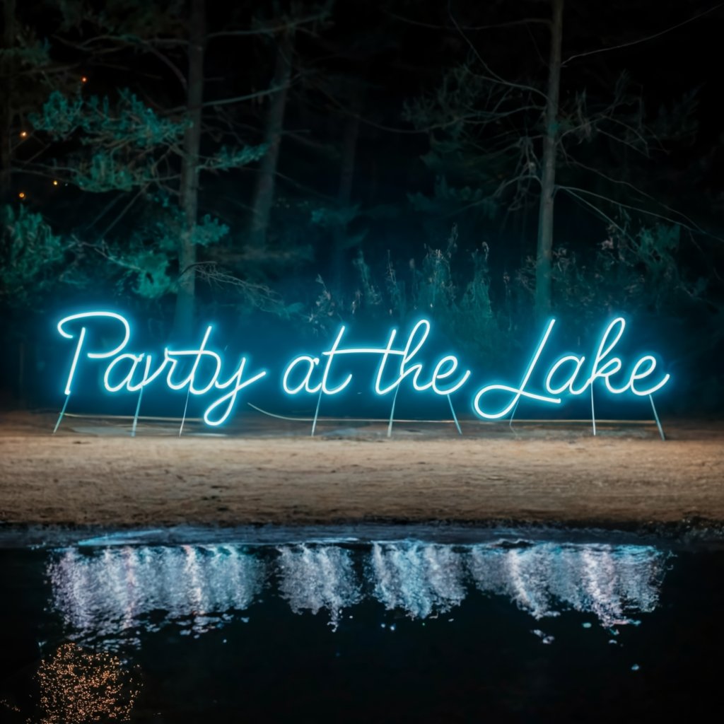 Ultimate Party at the Lake Neon Sign: Create an Unforgettable Party Atmosphere for your Party & Holiday II - NeonTitle