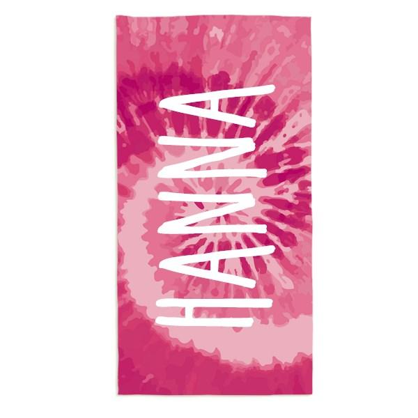 Personalized Beach Towels Tie Dye