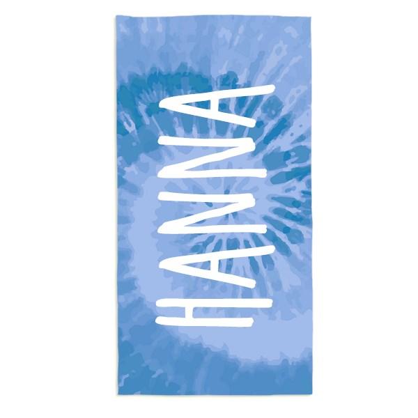 Personalized Beach Towels Tie Dye