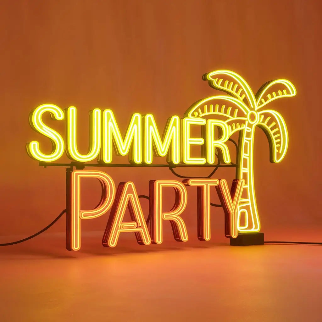summer party neon sign - NeonTitle