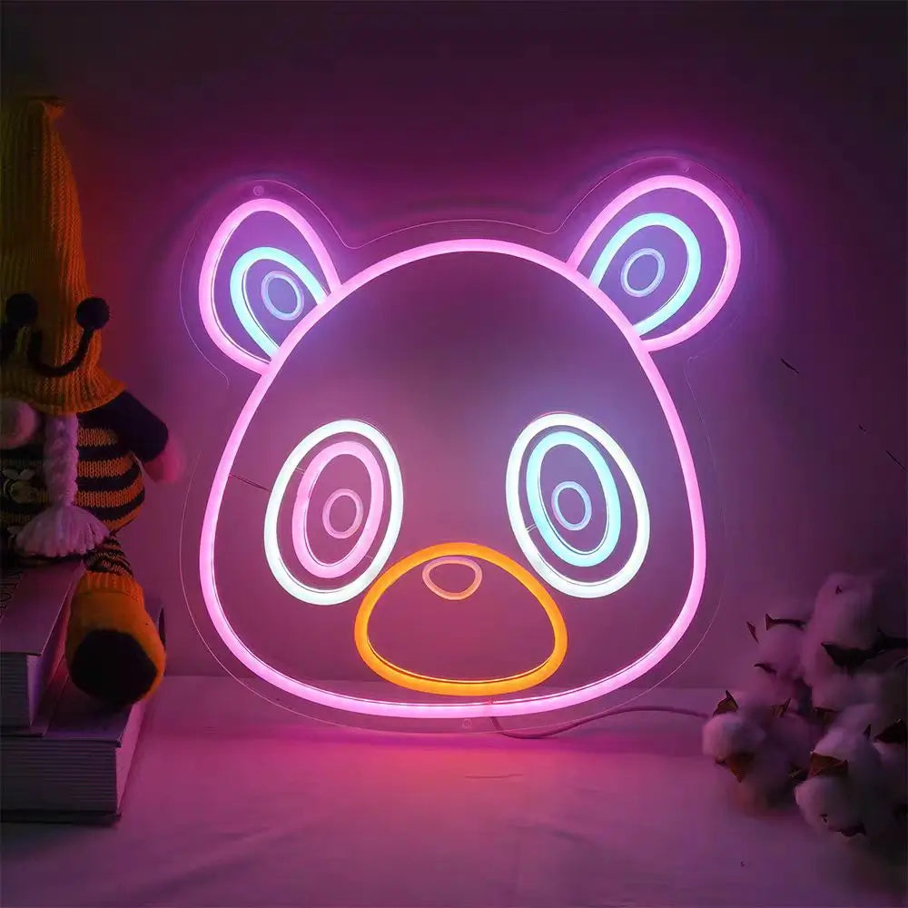 teddy bear neon sign - NeonTitle