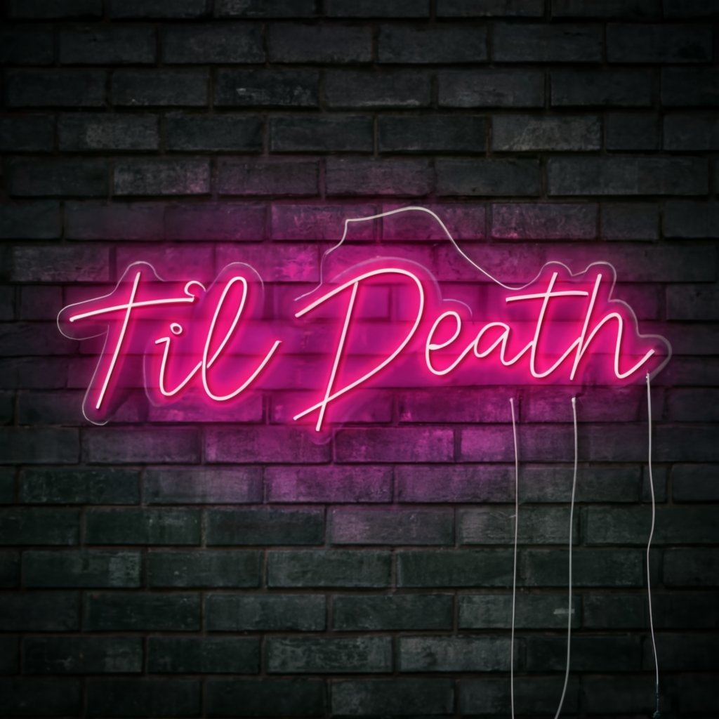 Til Death Neon Sign: The Perfect Wedding Neon Sign for Your Special Day - NeonTitle