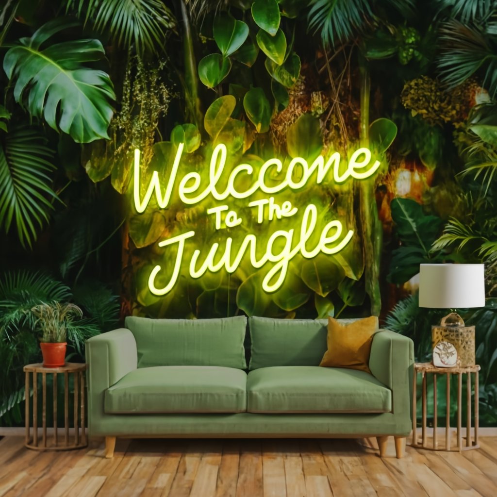 Ultimate Business Guide: Welcome to the Jungle Neon Sign - Unlock Your Success - NeonTitle