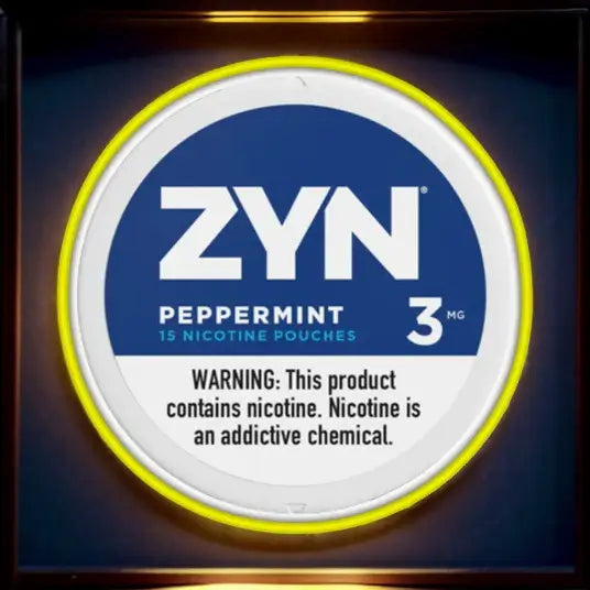 Zyn Peppermint 3mg RGB neon sign - NeonTitle