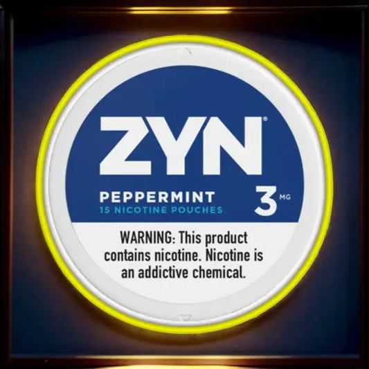 Zyn Peppermint 3mg RGB neon sign - NeonTitle