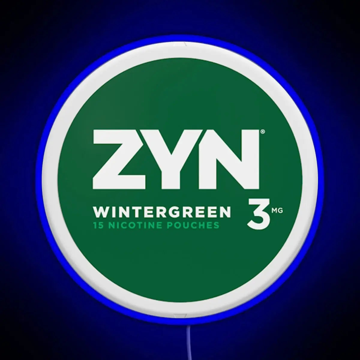 Zyn Wintergreen 3mg RGB neon sign - NeonTitle