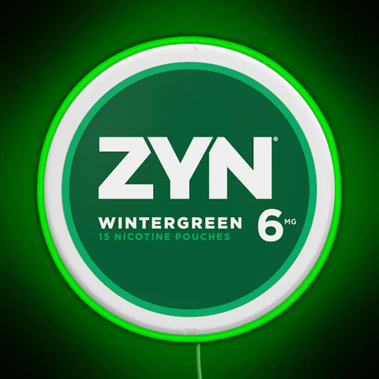 Zyn Wintergreen 6mg RGB neon sign - NeonTitle