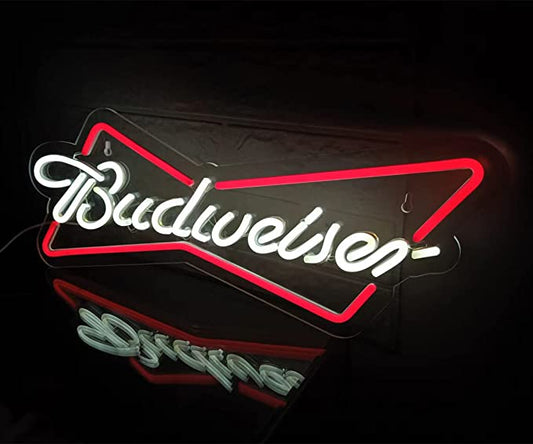 Neon Signs for Your Bar - Budweiser Beer Neon Sign - NeonTitle