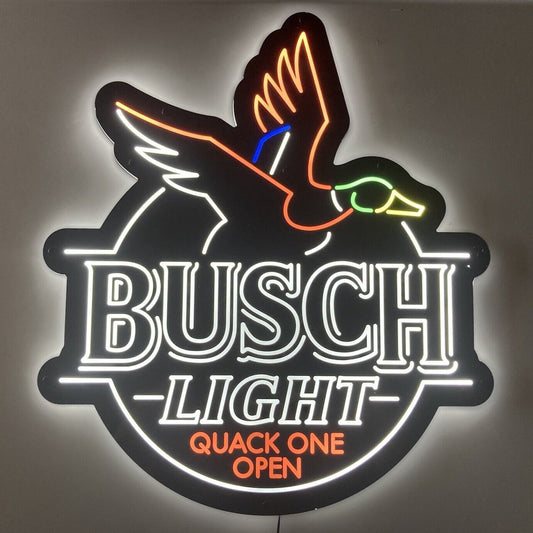 Duck Hunting Budweiser Light Neon Signs For Your Bar - NeonTitle
