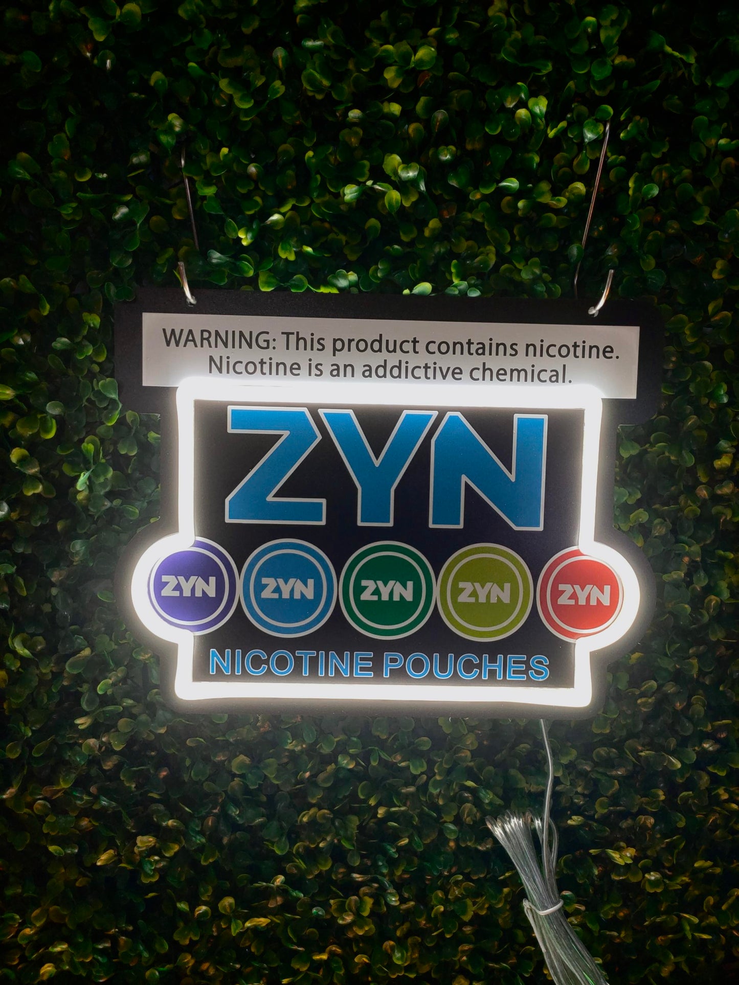 ZYN Rewards Acrylic LED Sign