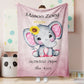Custom Minky Blankets With Baby's Birth Information