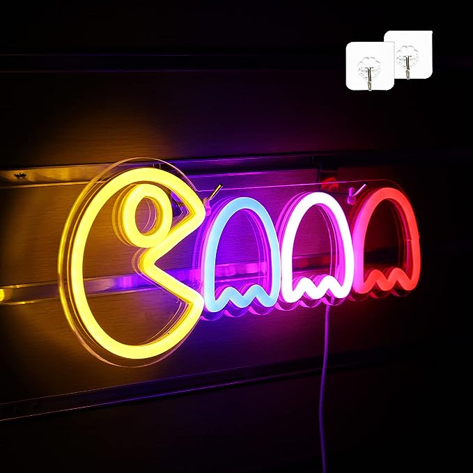 Pac Man Neon Signs for Room: Illuminate Your Space with Retro Gaming Delight - NeonTitle