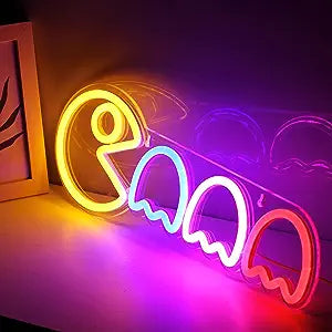 Pac Man Neon Signs for Room: Illuminate Your Space with Retro Gaming Delight - NeonTitle