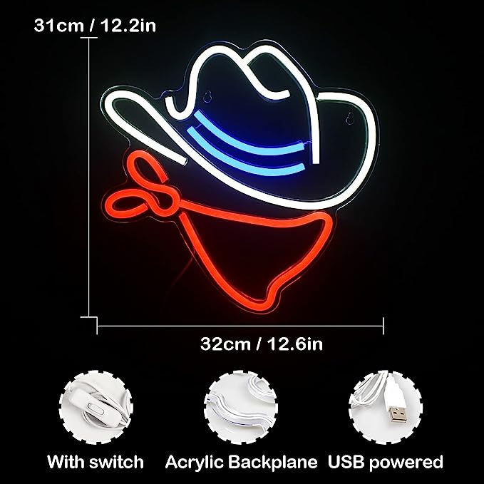 Cowboy Neon Sign for Your Bar: Add Western Flair to Your Establishment VII - NeonTitle