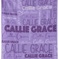 Personalized Cute Name Word Art Multi Colors Fleece Blanket