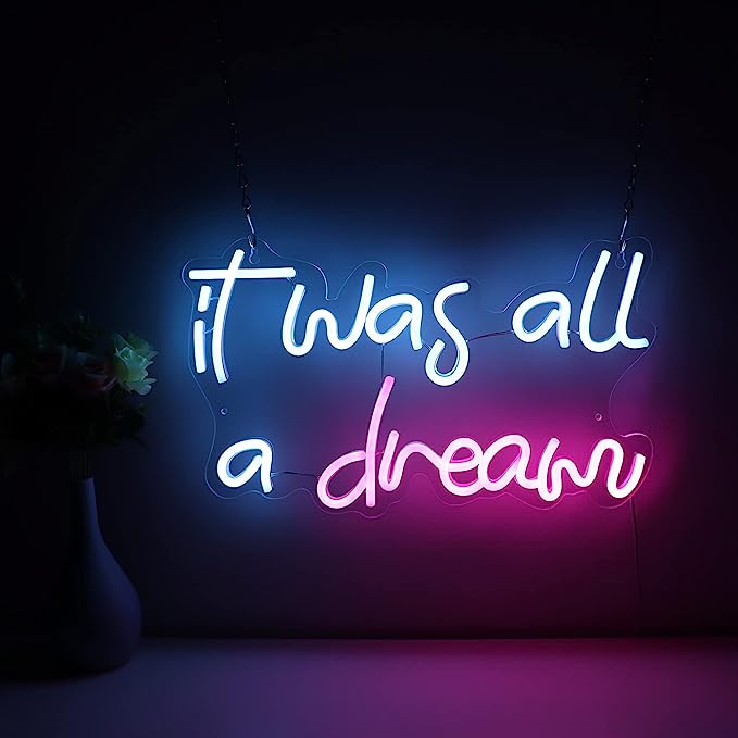 Explore the Enchanting Charm of 'It Was All a Dream' Neon Sign for Stylish Restaurants III - NeonTitle