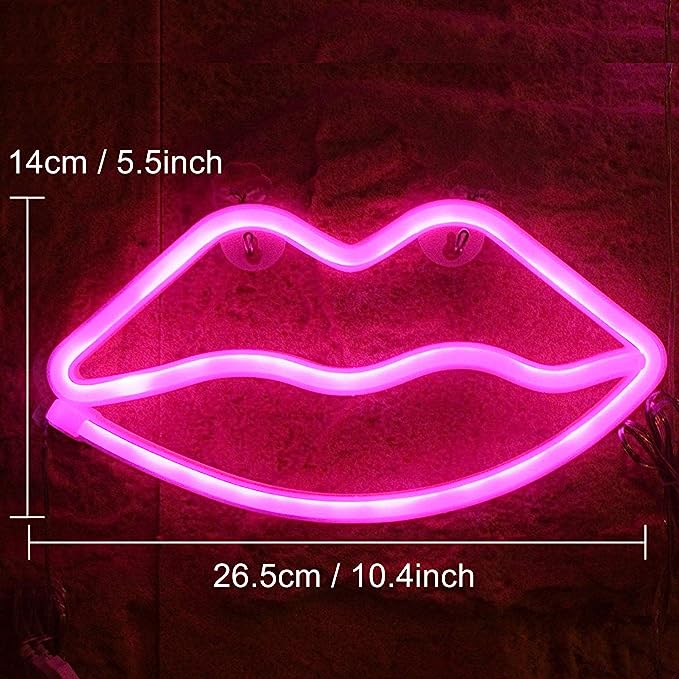 Lips Neon Sign for Bars - Brighten Up Your Space with Our Eye-Catching Designs - NeonTitle
