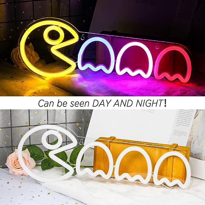 Pac Man Neon Signs for Room: Illuminate Your Space with Retro Gaming Delight - NeonTitle