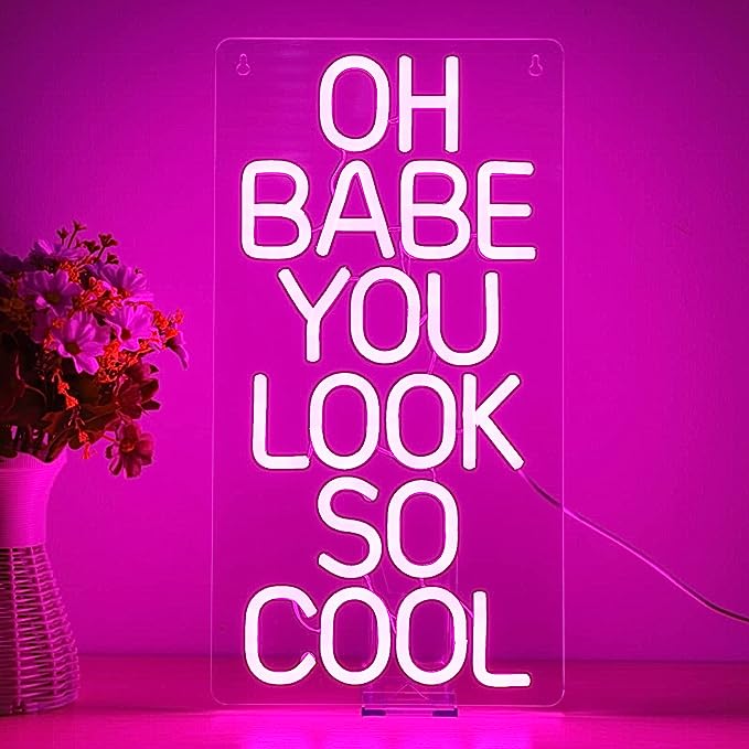 Babe You Look So Cool Neon Sign - Wedding Neon Sign Perfect for Your Special Day - NeonTitle