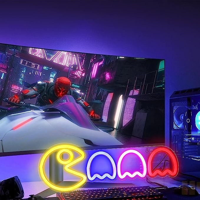 Pac Man Neon Signs for Room: Illuminate Your Space with Retro Gaming Delight - NeonTitle