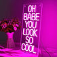 Babe You Look So Cool Neon Sign - Wedding Neon Sign Perfect for Your Special Day - NeonTitle