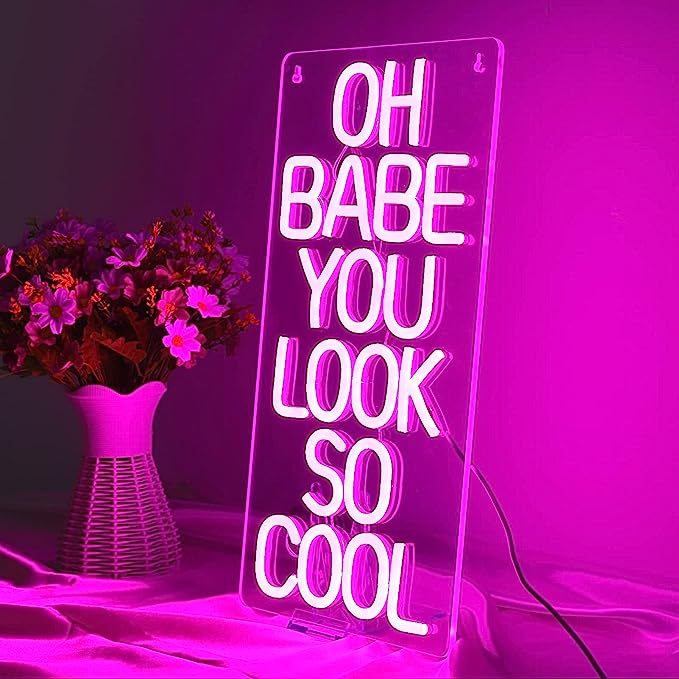 Babe You Look So Cool Neon Sign - Wedding Neon Sign Perfect for Your Special Day - NeonTitle
