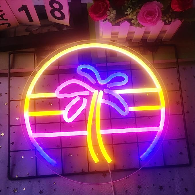 Palm Tree Neon Light Sign - Enhance Your Business with a Professional Touch - NeonTitle