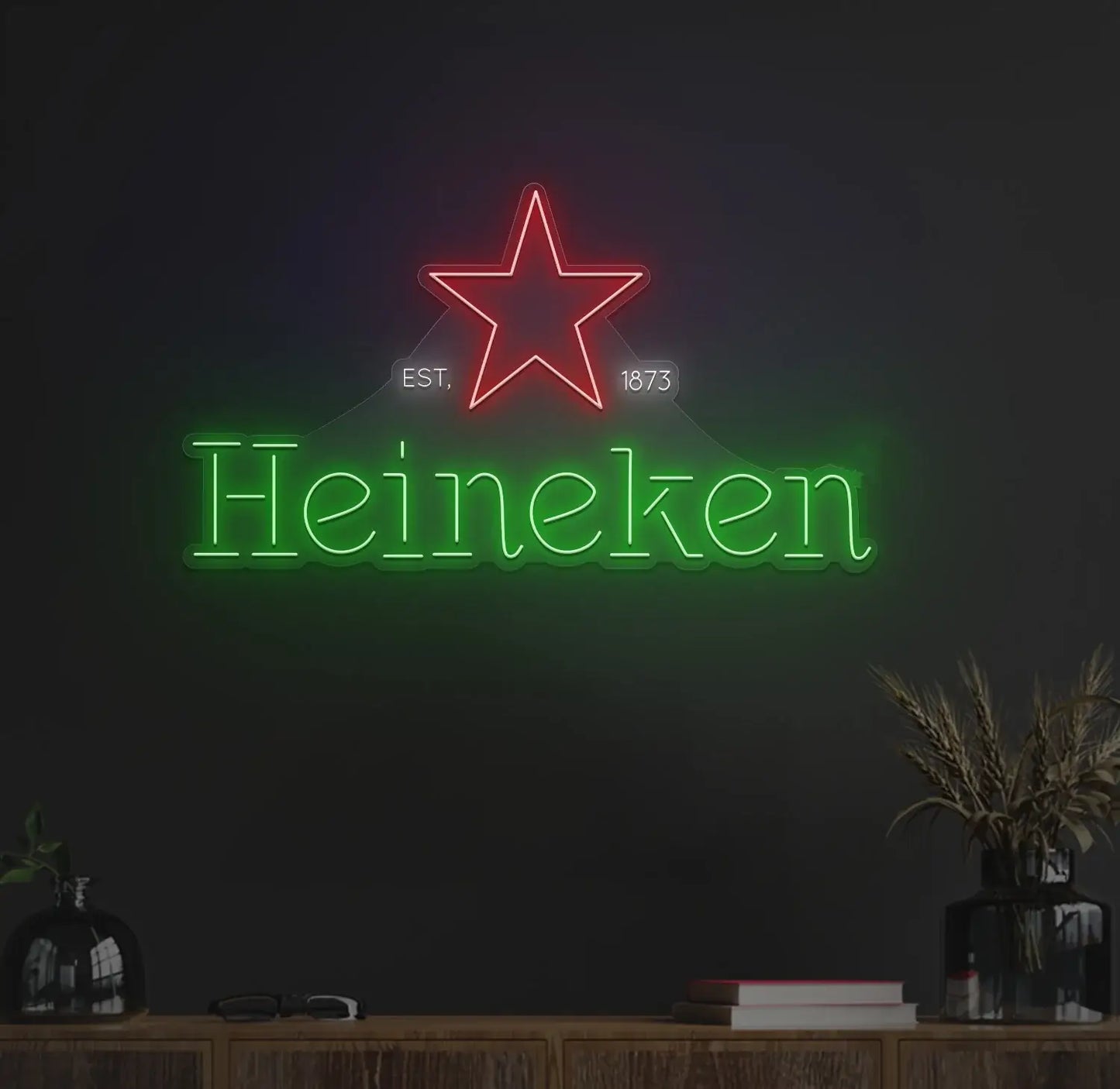 Light Up Your Bar with Heineken Neon Sign - Enhance Your Bar's Atmosphere with High-Quality Heineken Bar Sign - NeonTitle