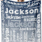 Personalized Name Fade Out Word Art Multi Colors Fleece Blanket