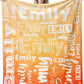Personalized Name Fade Out Word Art Multi Colors Fleece Blanket