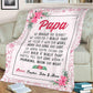 Personalized Mom/Nana/Auntie Flower Blanket