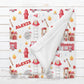 Personalized Name Fleece Firefighter Blanket for Babies, Toddlers and Kids Blanket II04