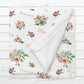 Personalized Name Fleece Peonies Blanket for Babies, Toddlers and Kids Blanket II05