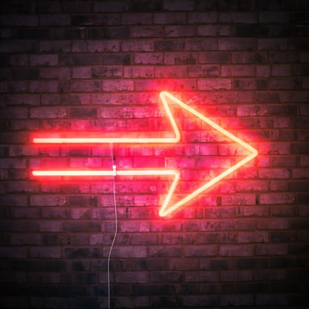 The Ultimate Business Neon Arrow Sign: Illuminate Your Brand with Style - NeonTitle