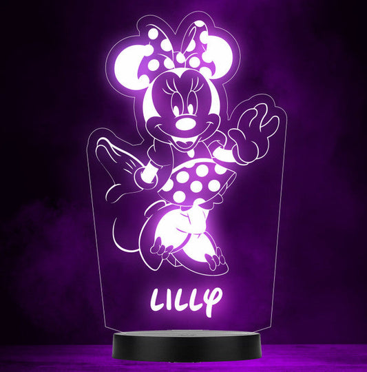 Personalised Colour Change Light LED Bedroom Night Light Boys Girls Jump Spiderman
