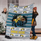 Custom Name Fleece Cartoon Blanket II07 - Truck