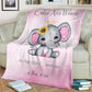 Custom Minky Blankets With Baby's Birth Information