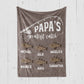 Personalized  Fathers Day Blanket Fishing