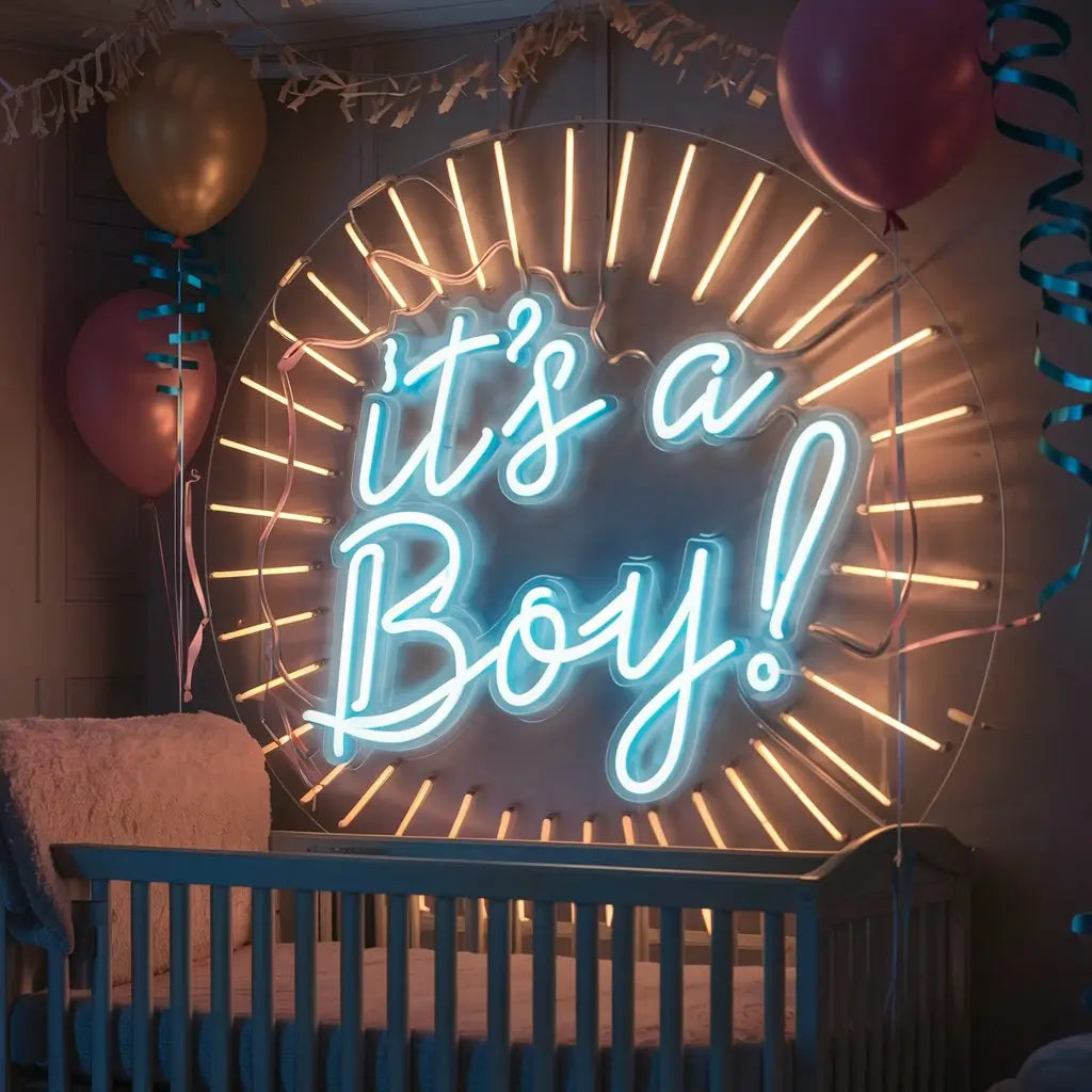 It's a boy! neon sign - NeonTitle