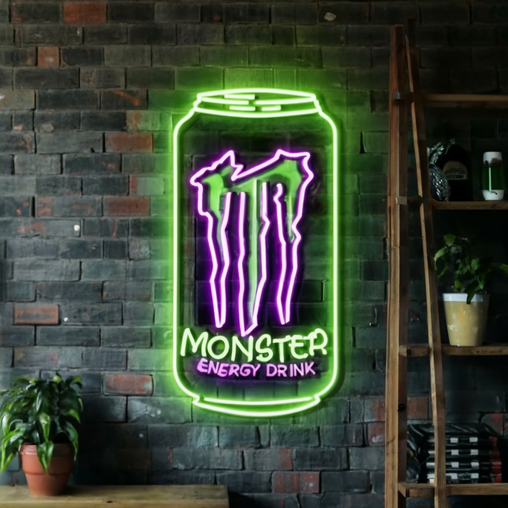 Enhance Your Bar's Ambiance with a Professional Monster Energy Drink Neon Sign - NeonTitle