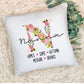 Personalized Mom Grandma Nana Pillow With Initial
